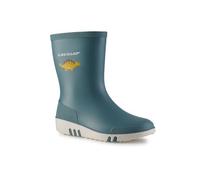 DUNLOP Mini Kids Wellington Boots - 100% Waterproof, Children's Rain Boots; Girls and Boys - Blue - Size 20