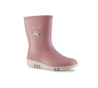 DUNLOP Mini Kids Wellington Boots - 100% Waterproof, Children's Rain Boots; Girls and Boys - Pink - Size 23