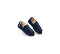 Dunlop Moccasins Slippers Men | Moccasin Loafers Faux Sheepskin Slippers with Rubber Sole | Classic Memory Foam Plush House Slippers | Breathable Ind