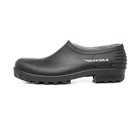 DUNLOP Monocolour - Unisex Safety Clog Easy Slip-on Short Protective Shoes, Black, CE Certified Waterproof and Chemical Resistant PVC Work Wellies for Outdoor and Gardening - EU46, UK11