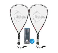 Dunlop Nanomax Racketball Racket Twin Pack & 3 Racketball Balls