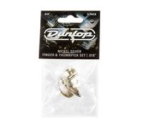 Dunlop Nickel Silver Fingerpicks 0.018" - 33P.018 Player Pack