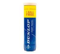 Dunlop Fort Padel Balls 3+1 - FIP Approved Tournament Balls for Advanced Players, Yellow