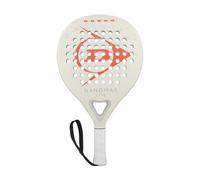 DUNLOP Padel Bat Nanomax Lite - Hybrid Shape Graphite Frame, WHITE/ORANGE/GREY