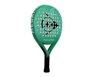 DUNLOP PADEL RACKET MEGAMAX GREEN - Round head shape for large sweet spot, Pro EVA core - For beginners and recreational players