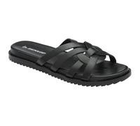 Dunlop Petra Leather Strappy Sandals (Black, UK Footwear Size System, Adult, Women, Numeric, Medium, 7)