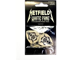Dunlop PH122P73 Hetfield White Fang Metallica 0.73mm 6 Guitar Picks Player Pack
