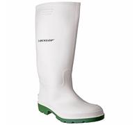 Dunlop Plain Rubber Wellingtons Pricemastor Wellington White/green Non Safety