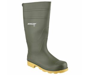 Dunlop Plain Rubber Wellingtons Universal Wellington Green Non Safety