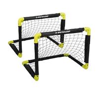 Dunlop Mini Foldable Football Goal, Black/Yellow, 50x44x44cm, Pack of 2