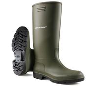 DUNLOP Pricemastor Classic Wellies, Waterproof, PVC, Green, UK 13