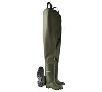 DUNLOP Pricemastor Chest Waders with Boots, PVC, Green, UK 13