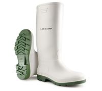 Dunlop Pricemaster Non Safety 100% Waterproof Wellington Work Boots Adults White