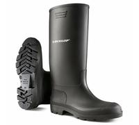 Dunlop Pricemastor Wellies Black Wellingtons High Calf Rain Muck Boots Size 2-13