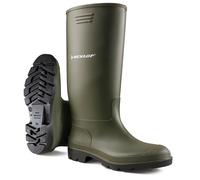 DUNLOP Pricemastor Classic Wellies, Waterproof, PVC, Green, UK 13