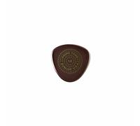 Dunlop Primetone Semi Round Picks, Smooth, Player's Pack, 3 Pcs., Dark Brown, 1.