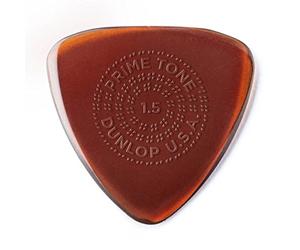 Dunlop Primetone Small Triangle 1.5mm Sculpted Plectra (Grip) - 12 Pack