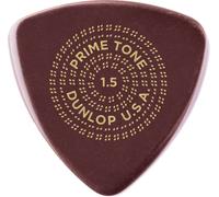 DUNLOP Primetone Triangle Picks, Smooth, Refill Pack, 12 Pcs., Dark Brown, 1.50