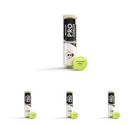 DUNLOP Pro Coach tennis ball - for coaching and training sessions (4 balls) (Pack of 4)