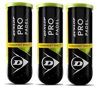 DUNLOP Pro Paddle Ball, Yellow, Pack of 3, Total 9 Balls