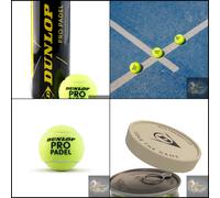 DUNLOP Pro Padel - Padel balls for competitions and tournaments (1x3 can)