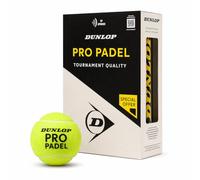 DUNLOP Pro Padel Balls 2x3PET - FIP Approved Tournament Balls for Advanced and Competitive Players, Yellow