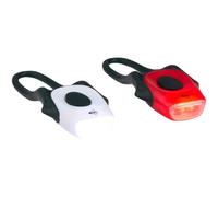 DUNLOP PRO SILICONE LED BIKE LIGHT KIT FRONT AND REAR