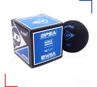 Dunlop Pro Squash Balls Double Dot Yellow, Intro Blue, Red Progress, Competition