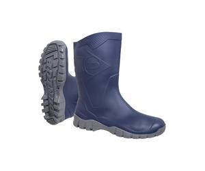 DUNLOP Protective Footwear Dee Calf Wellington Boots - Mid-Height Rain Boots for Women & Men - Waterproof, Lightweight, Comfortable - Size 38-47 EU / Size 5-11.5 UK, blue, 10.5 UK
