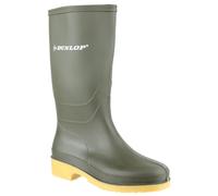 Dunlop Protective Footwear (DUO19) Dulls Childrens Wellingtons Slip Green Boots