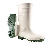 DUNLOP Protomastor Full Safety Wellies with Steel Toe, PVC, White, UK 7