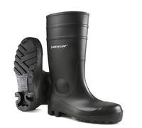 Dunlop Protomastor Safety Steel Toecap Wellington Wellie Boots Black