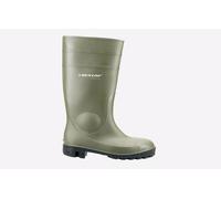 DUNLOP Protomastor - Unisex Knee High Full Safety Waterproof Work Boots, Green, S5 Rated Antistatic and Slip-Resistant PVC Wellies with Steel Toecap for Outdoor and Farm Work - EU42, UK8