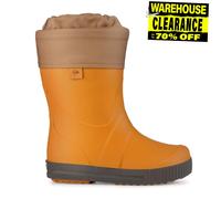 DUNLOP Puddle Jumper Turmeric Brown Fur Lined - Lined Winter Boots for Children, Boys, Girls