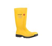 Dunlop 'Purofort FieldPRO' Safety Wellington Boots in Yellow | Size: 13 Dunlop Yellow 13