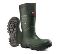 Dunlop Purofort Fieldpro Thermo+ Full Safety Wellingtons Green Size 13