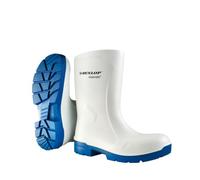 DUNLOP Purofort FoodPRO MultiGrip Calf Safety Food Boots, White, UK 8