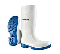 DUNLOP Purofort FoodPRO - Unisex Multigrip Slip-Resistant Waterproof Work Boots, White, Antistatic and Chemical Resistant Thermal Wellies for Outdoor and Food Processing Industry - EU40, UK6.5