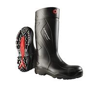 DUNLOP Purofort+ Full Safety Wellies with Steel Toe, Black, UK 6