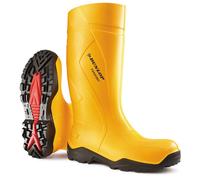 Dunlop Purofort +Full Safety Wellingtons Yellow Size 12