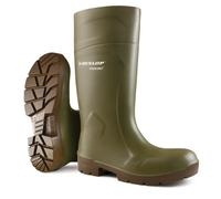 Dunlop Purofort Multigrip Safety Wellingtons Green Size 5