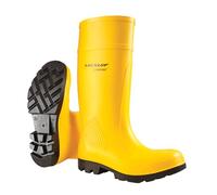DUNLOP Purofort Professional Full Safety Gummistiefel, Yellow, UK 6.5