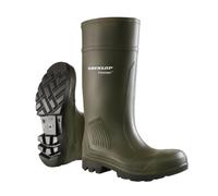 DUNLOP Purofort Professional - Unisex Knee High All Terrain Wellington Waterproof Rain Boots, Green, Chemical Resistant and Thermal Insulated Wellies for Outdoor, Gardening and Farm Work - EU37, UK4