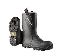 DUNLOP Purofort+ Reliance Full Safety Wellies, Vibram Sole, Black | Unisex Wellington boots, Waterproof, Antistatic, Chemical and Cut Resistant, Cold insulation (-30°C), Leakproof, Industry