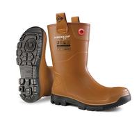 Dunlop Purofort Rigpro Full Safety Boot Fur Lined Tan Size 12