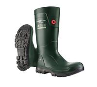 DUNLOP Purofort TerraPRO Work Wellies, Waterproof, Green, UK 12