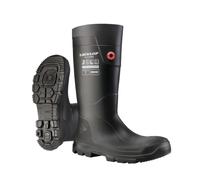 DUNLOP Purofort TerraPRO Full Safety Work Wellies, Black, UK 4