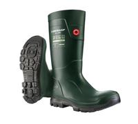 DUNLOP Purofort TerraPRO - Unisex Full Safety Sneaker Fit Waterproof Work Boots, Green, Thermal Insulated and Slip-Resistant Wellies with Steel Toecap for Outdoor and Industrial Use - EU41, UK7