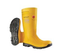 DUNLOP Purofort TerraPRO Full Safety Work Wellies, Yellow, UK 4