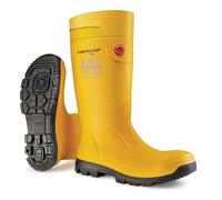 Dunlop Purofort Terrapro Full Safety Yellow Wellington Boots Steel Toe Work